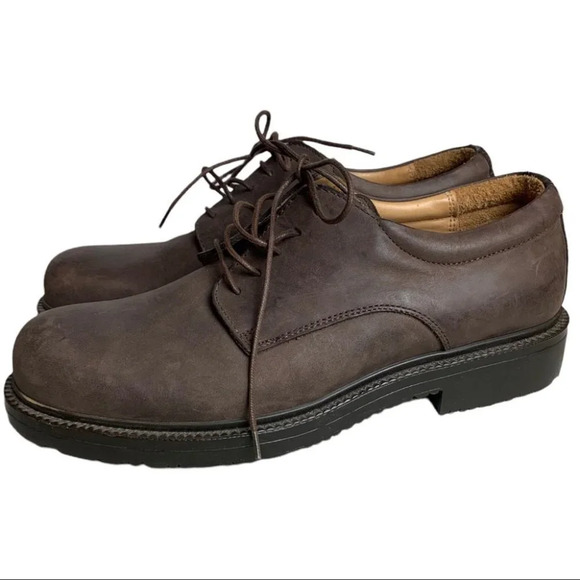 Clark’s Men’s Active Air Brown Leather Lace Up Oxford Shoe  Sz 7.5 Waterproof - Picture 3 of 13